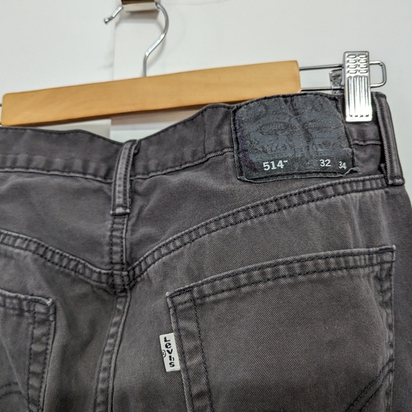Levi's 514 Dark Gray Men's Jeans - Picture 3 of 5